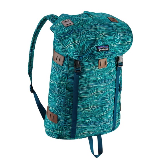 Patagonia Arbor Pack 26L Backpack Multicolor Wavy Print Blue Green Style 47956